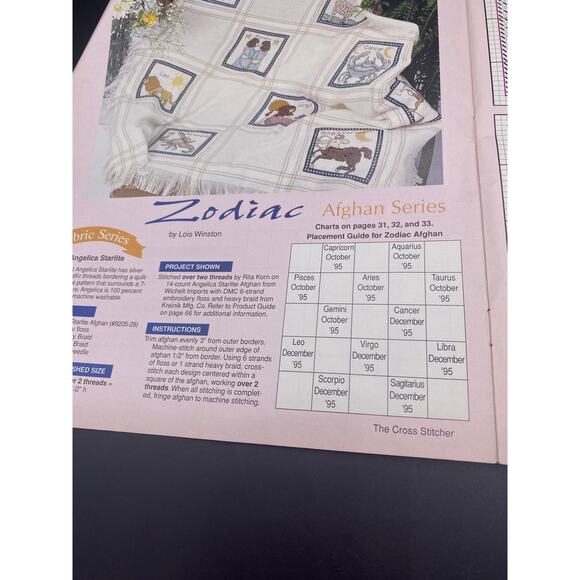 Vtg Cardinal Dogwoods Puma Big Cat Baby Cookie Munchter CROSS STITCH PATTERNS - Picture 3 of 5